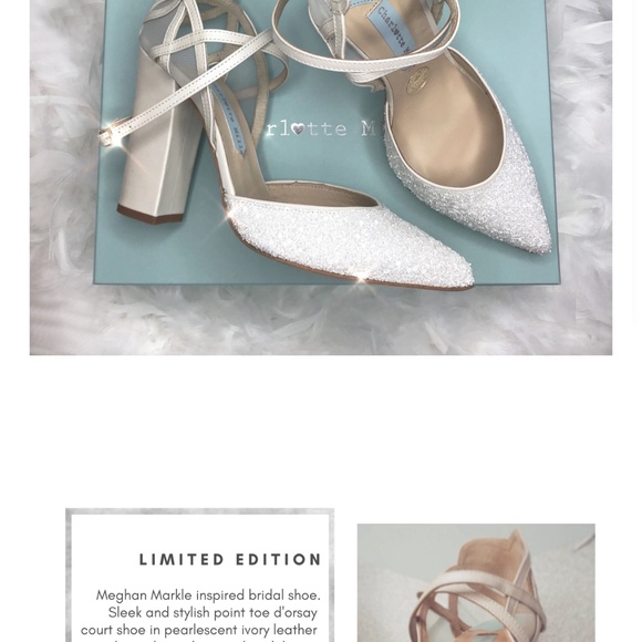 Elegant White Wedding Heels Charlotte Mills - Picture 14 of 14